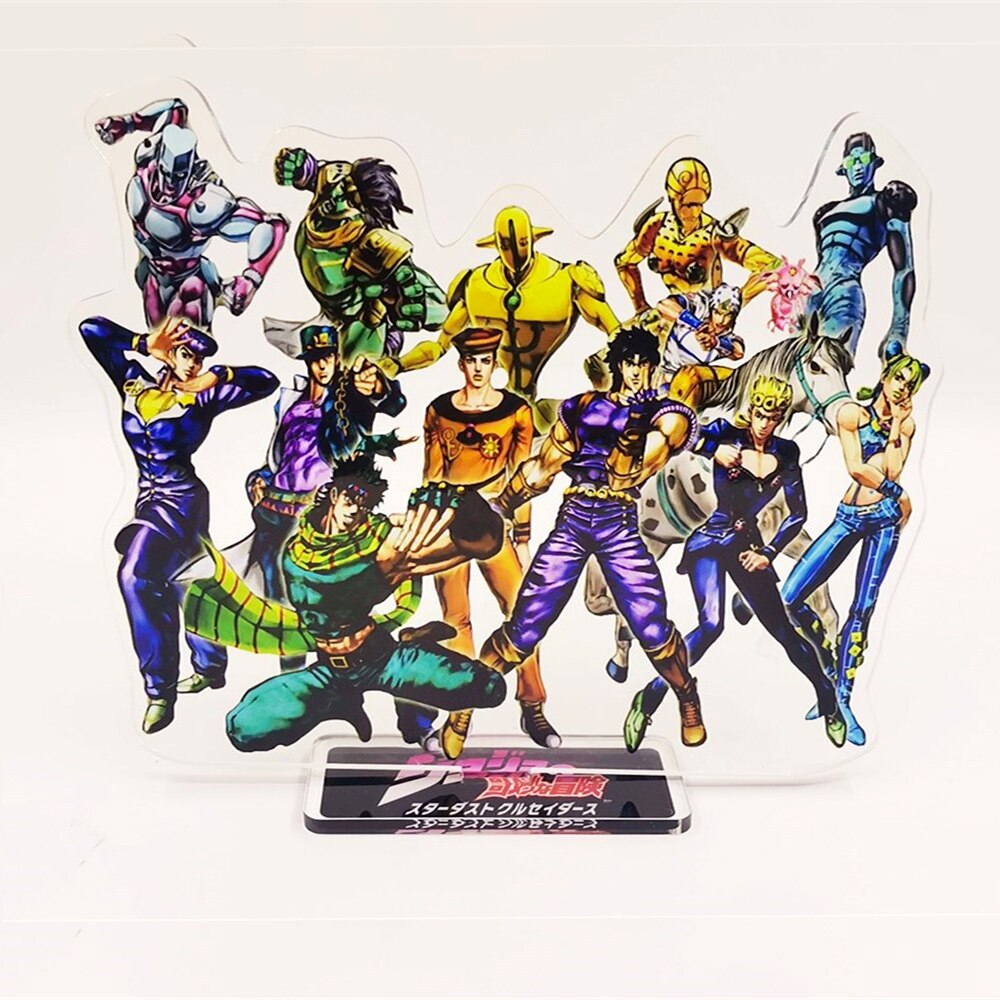 JoJo's Bizarre Adventure Joestar Joseph Jonathan Joutarou Jousuke Giorno Jolyne Johnny acrylic standee figurines anime decoratio