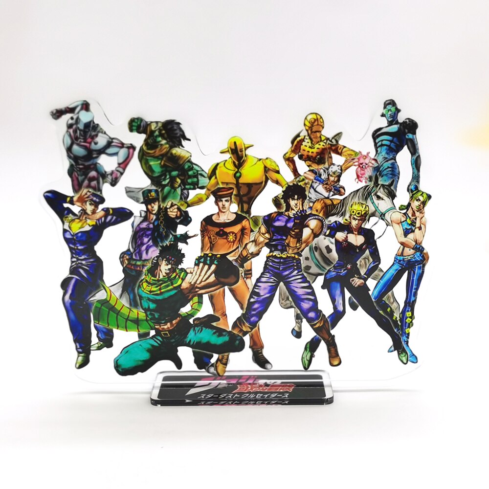JoJo's Bizarre Adventure Joestar Joseph Jonathan Joutarou Jousuke Giorno Jolyne Johnny acrylic standee figurines anime decoratio