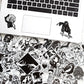 10/30/50PCS Gothic Horror Stickers Black And White Gothic Witch Magic DIY Suitcase Scrapbook Laptop Graffiti Decal Sticker F5