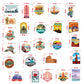 10/30/50PCS Global Travel City Landscape Stickers DIY Toys Stationery Case Skateboard Laptop Guitar Pegatinas Decals Stickers F5