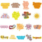 10/30/50PCS Motivational Phrases Sticker Inspirational Life Quotes DIY Laptop Study Room Scrapbooking Graffiti Decal Stickers F5