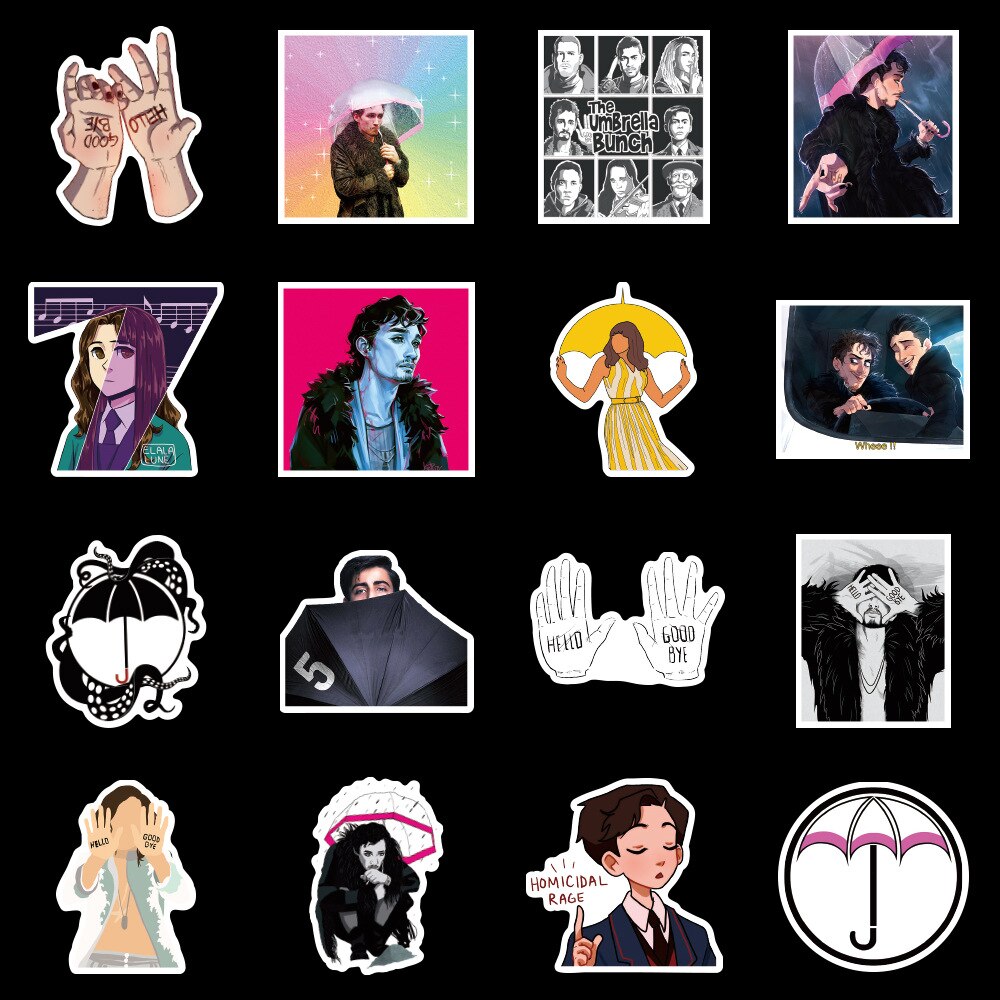 10/30/50PCS Cartoon TV Series The Umbrella Academy Stickers DIY Toys Laptop Skateboard Guitar Helmet Decals Graffiti Sticker F5