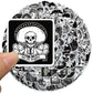 10/30/50/100PCS Black White Gothic Style Horror Thriller Graffiti Stickers For Scooter Laptop Guitar Decoration Decal Sticker F5