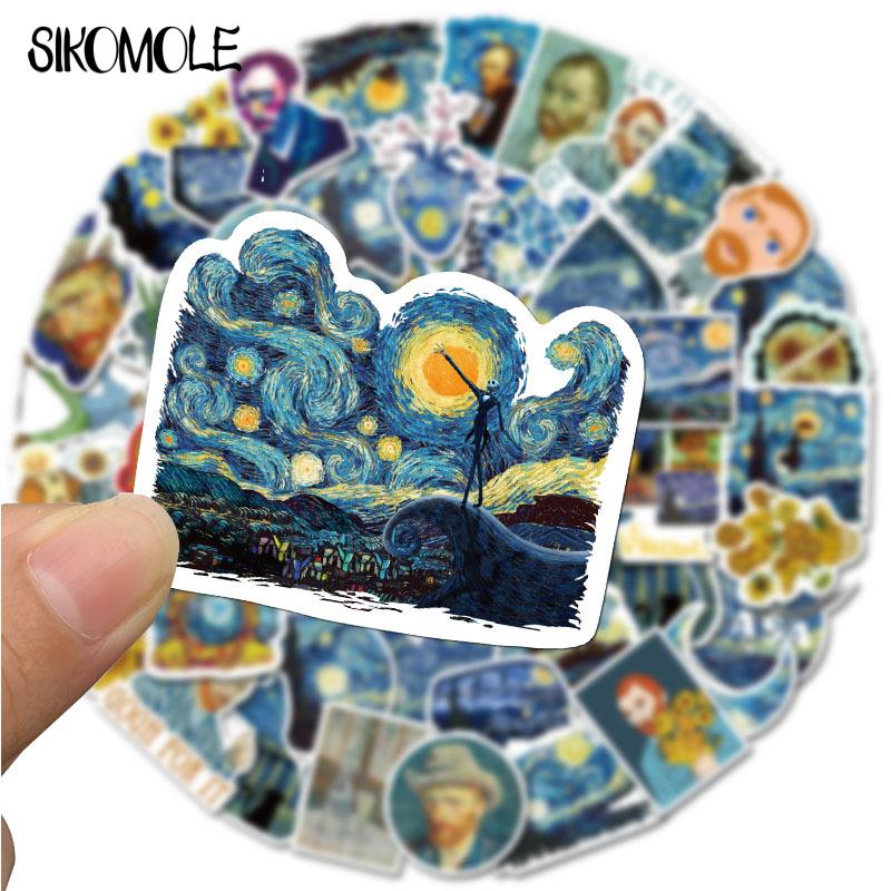 10/30/40PCS Artist Van Gogh Art Painting Style Sticker Case DIY Luggage Laptop Skateboard Motorcycle Bicycle Decal Stickers F5