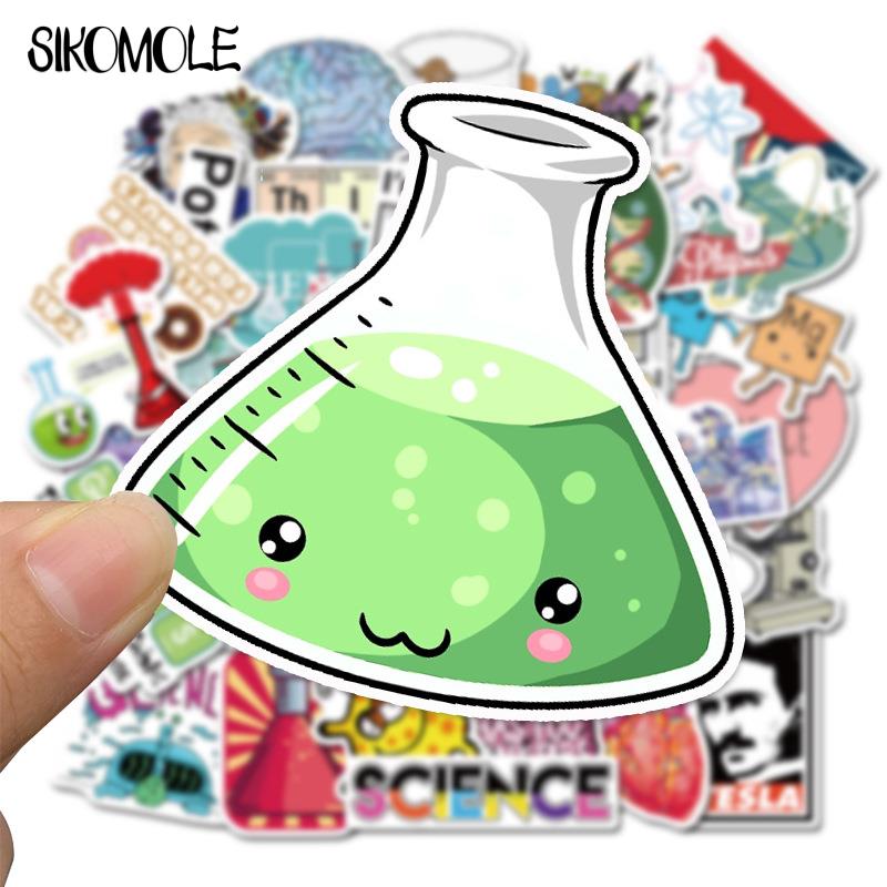 10/30/50PCS Science Chemistry Biology Laboratory Research Stickers Desk Suitcase Case Chidren DIY Toy Decal Graffiti Stickers F5