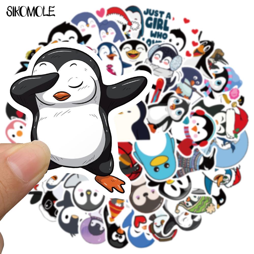 10/30/50/100PCS Cute Cartoon Penguin Animal Stickers DIY Toys Stationery Skateboard Notebook Suitcase Decals Graffiti Sticker F5