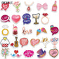 10/30/52PCS Valentine's Day Wedding Love Stickers Kawaii DIY For Kids Travel Luggage Guitar Skateboard Graffiti Sticker Decals