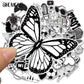 10/30/50PCS Cartoon Black and White Sticker DIY Toys Skateboard Laptop Luggage Snowboard Fridge Styling Home Decals Stickers F5