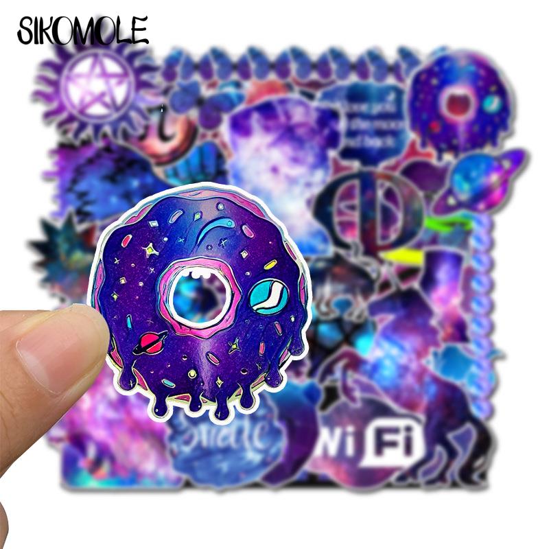 10/35Pcs Cartoon Starry Sky PVC Graffiti Sticker Car Guitar Motorcycle Luggage Suitcase DIY Classic Toy Decal Sticker For Kid F5