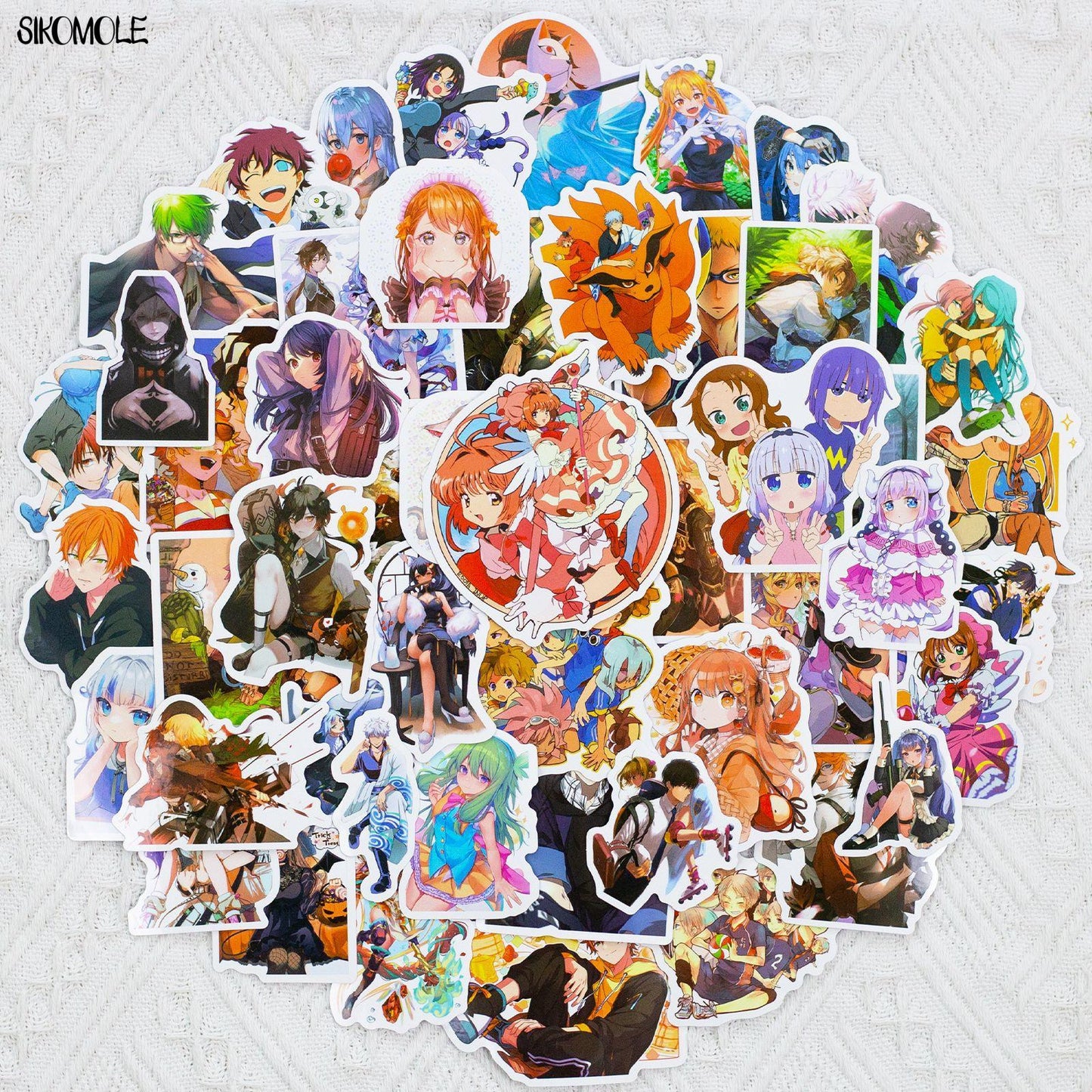 10/30/50pcs Anime Cartoon Character Animation Stickers Graffiti Laptop Luggage Skateboard Guitar Kid Toys Gift Decals Sticker F5