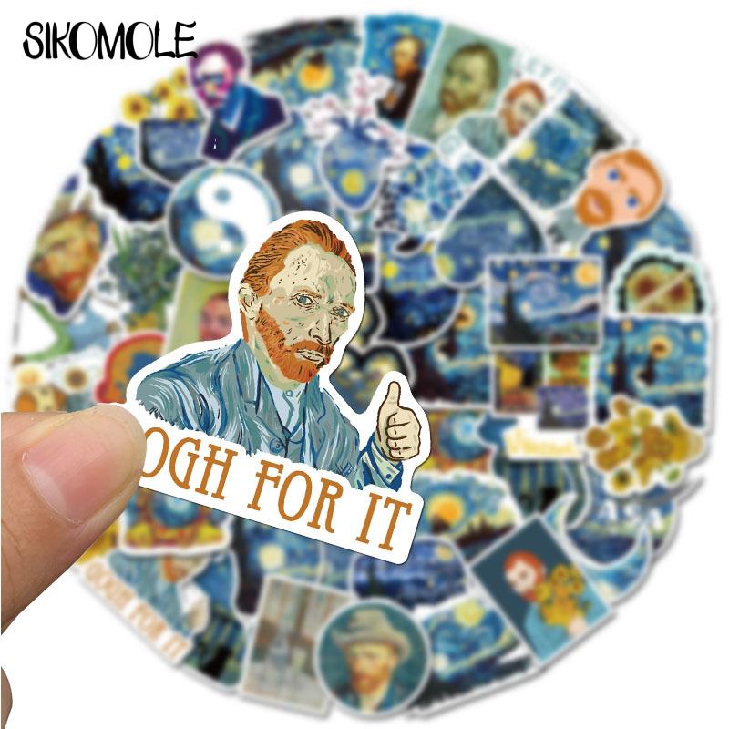 10/30/40PCS Artist Van Gogh Art Painting Style Sticker Case DIY Luggage Laptop Skateboard Motorcycle Bicycle Decal Stickers F5