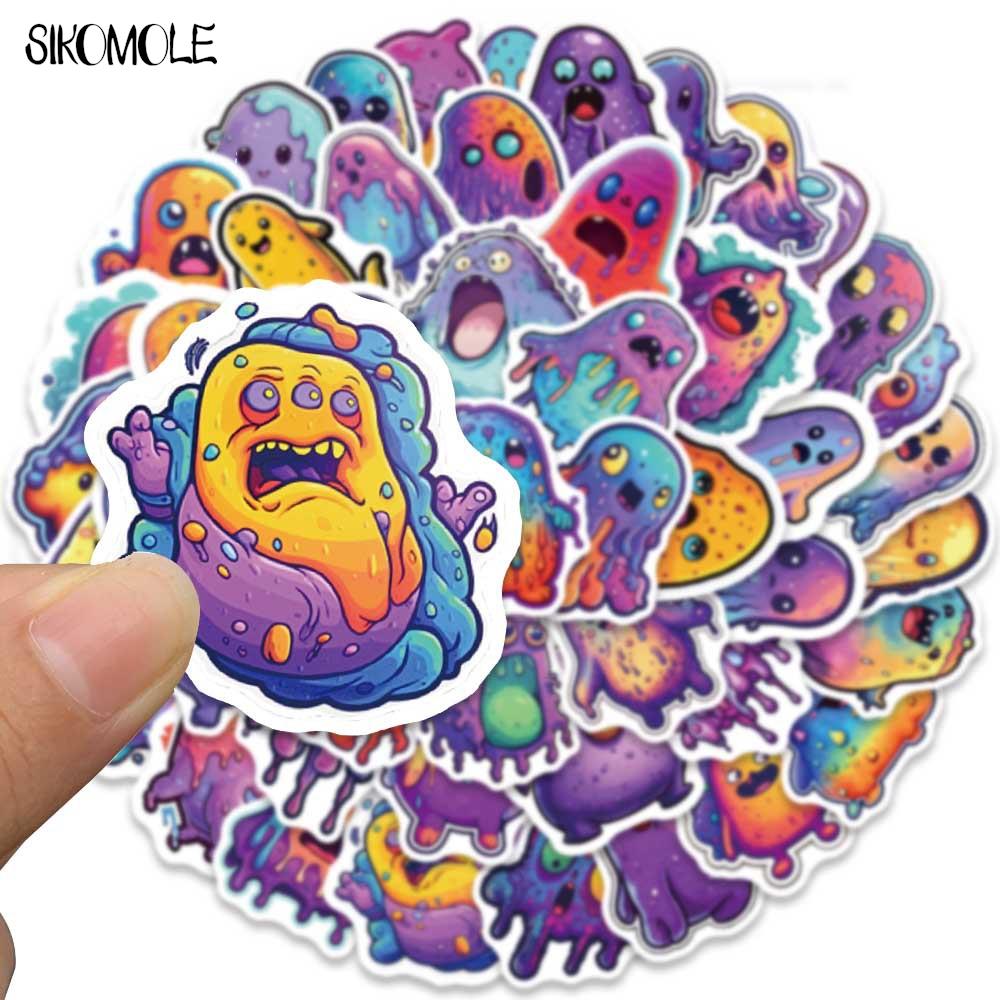 10/30/51PCS Cartoon Graffiti Style Ugly Crazy Bubble Gum Stickers For DIY Suitcase Skateboard Laptop Luggage Kids Sticker Decals