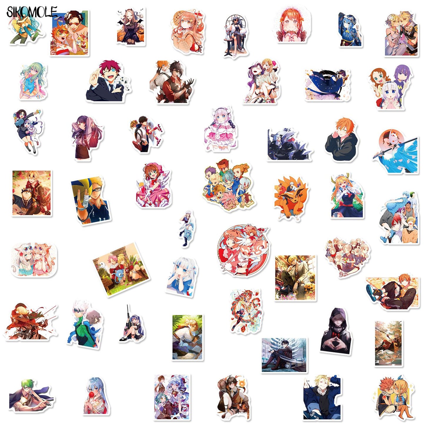 10/30/50pcs Anime Cartoon Character Animation Stickers Graffiti Laptop Luggage Skateboard Guitar Kid Toys Gift Decals Sticker F5