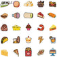 10/30/50/100PCS Mix Cartoon Cute Food Graffiti Stickers Aesthetic DIY Toy Kids Guitar Notebook Laptop Snowboard Decal Sticker F5