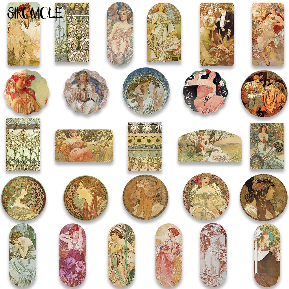 10/30/54PCS Vintage Artist Renaissance Painting Stickers DIY Motorcycle Travel Luggage Guitar Skateboard Graffiti Sticker Decals