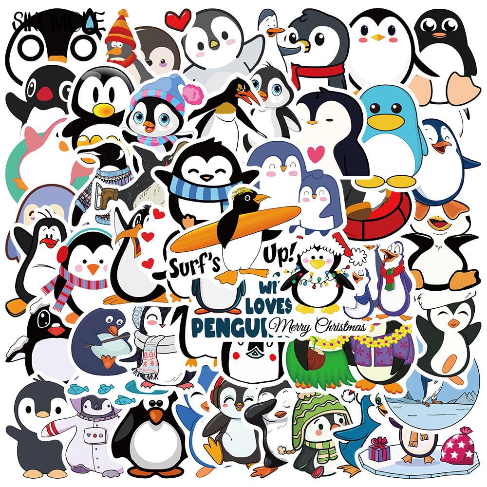 10/30/50/100PCS Cute Cartoon Penguin Animal Stickers DIY Toys Stationery Skateboard Notebook Suitcase Decals Graffiti Sticker F5