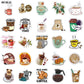 10/30/50PCS Cute Cartoon Coffee Stickers PVC Girl Toy DIY Stationery Luggage Suitcase Laptop Pegatinas Graffiti Sticker Decal F5