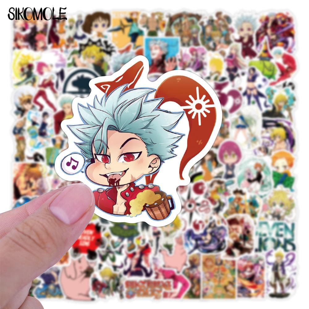 10/30/50/100PCS Japanese Anime Seven Deadly Sins Stickers Luggage DIY Toy Guitar Laptop Skateboard Kid Decal Graffiti Sticker F5