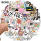 10/30/50PCS Cute Cartoon Alpaca Sheep Animal Sticker Llama Camel Kawaii Laptop Scrapbook Skateboard Car Toy Decals Stickers F5