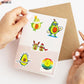 10/30/50PCS Cartoon Cute Avocado Stickers Kawaii Green Plant DIY Toy Skateboard Luggage Laptop Bicycle Decal Graffiti Sticker F5