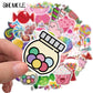 10/30/50PCS Cartoon Lovely Colorful Candy Sticker Pink Style DIY Toy Skateboard Luggage Graffiti Decals Stickers For Kid F5