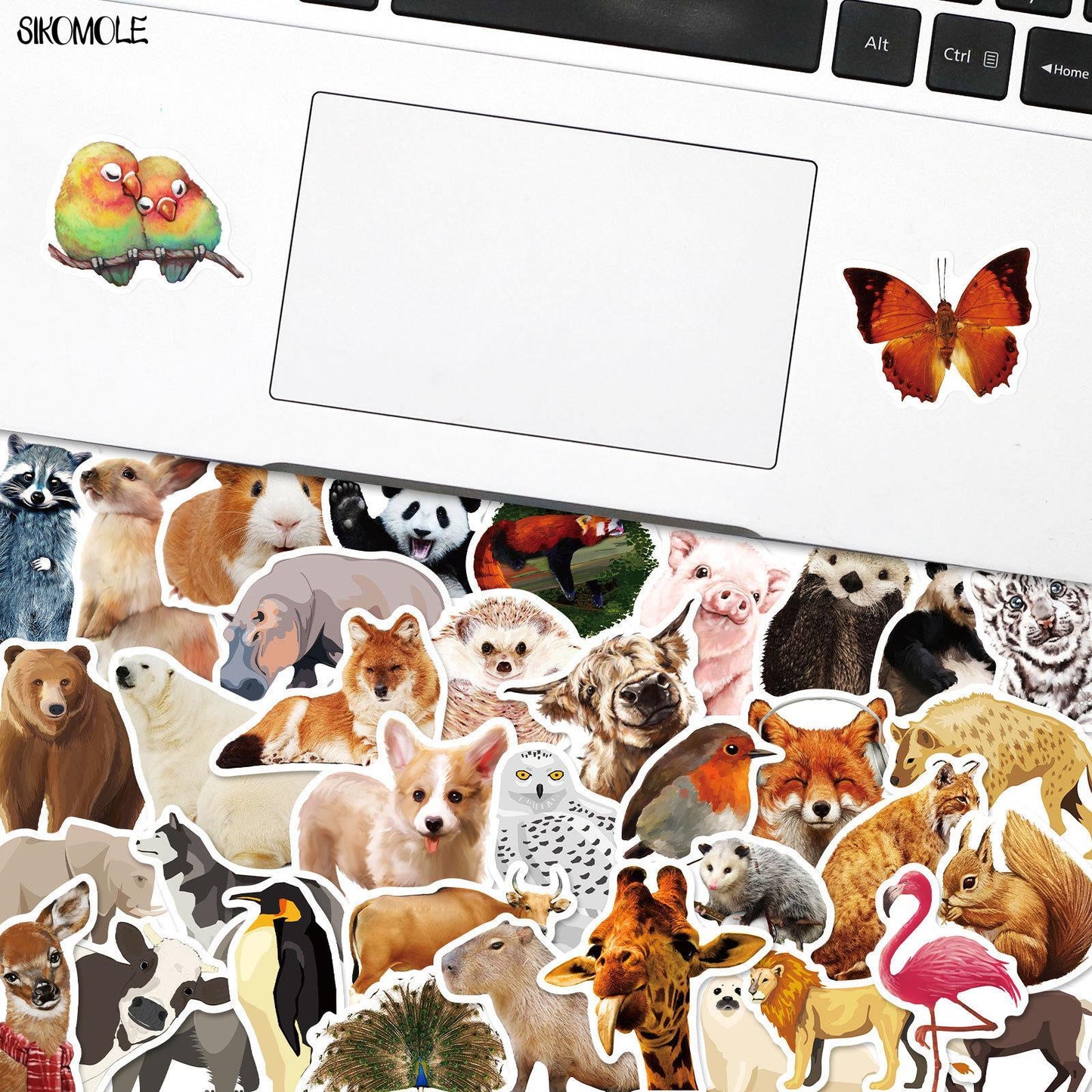 10/30/50PCS Cartoon Zoo Wild Animals Stickers Kawaii Dog Pig DIY Kids Toys Phone Skateboard Laptop Decals Graffiti Sticker F5