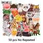 10/30/50PCS Cartoon Cute Watercolor Animals Stickers Car Guitar Motor Luggage Suitcase DIY Toys Decal Graffiti Sticker Kids F5