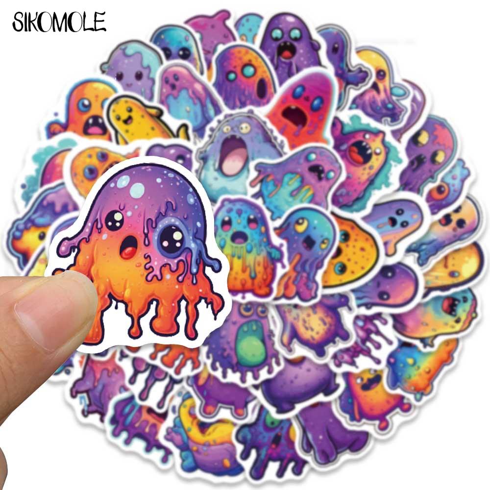 10/30/51PCS Cartoon Graffiti Style Ugly Crazy Bubble Gum Stickers For DIY Suitcase Skateboard Laptop Luggage Kids Sticker Decals