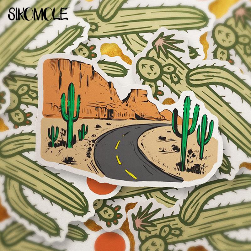 10/30/50PCS Cartoon Desert Outdoor Geography Stickers Guitar Kids DIY TOY Car Moto Skateboard Snowboard Luggage Decal Sticker F5