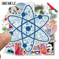 10/30/50PCS Science Chemistry Biology Laboratory Research Stickers Desk Suitcase Case Chidren DIY Toy Decal Graffiti Stickers F5