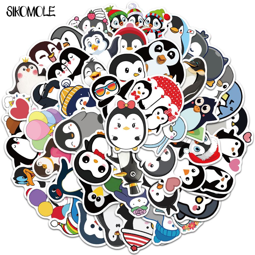 10/30/50/100PCS Cute Cartoon Penguin Animal Stickers DIY Toys Stationery Skateboard Notebook Suitcase Decals Graffiti Sticker F5