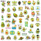 10/30/50PCS Cartoon Cute Avocado Stickers Kawaii Green Plant DIY Toy Skateboard Luggage Laptop Bicycle Decal Graffiti Sticker F5