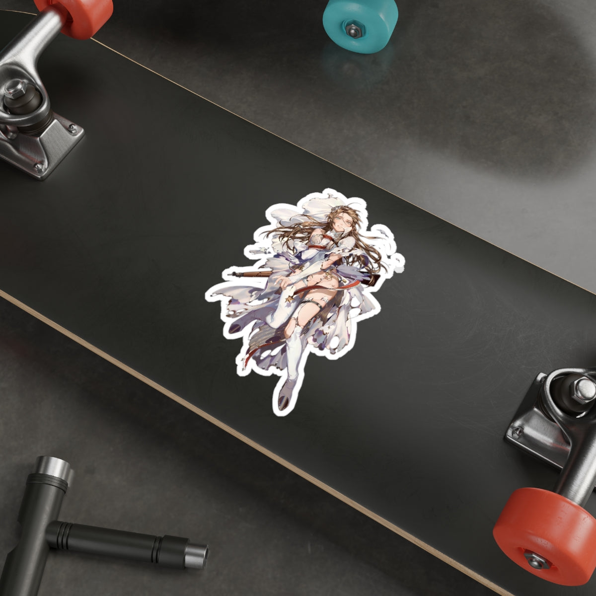 Distressed Bride Lee Enfield Girls Frontline Waterproof Sticker - Weatherproof Vinyl Car Decal