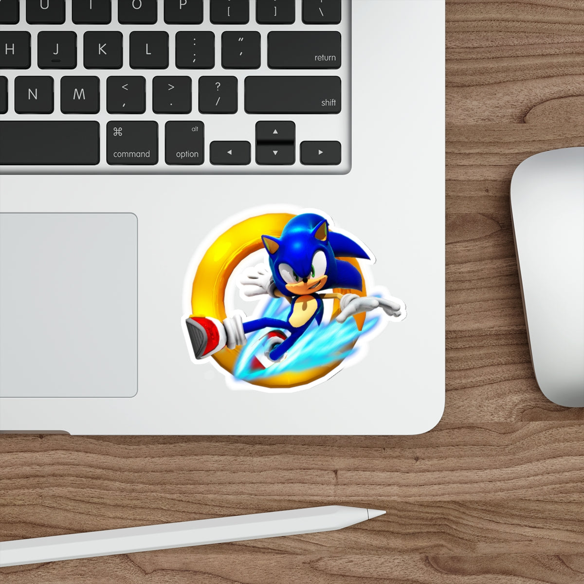 Ring Sonic the Hedgehog Waterproof Sticker - Weatherproof Vinyl Car Decal