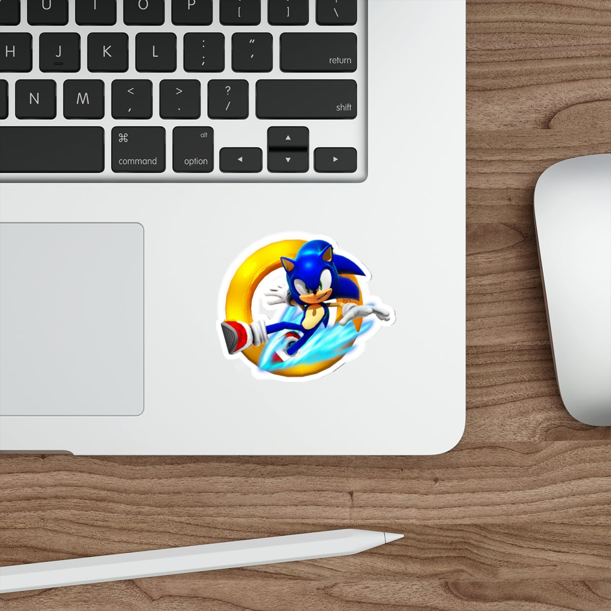 Ring Sonic the Hedgehog Waterproof Sticker - Weatherproof Vinyl Car Decal