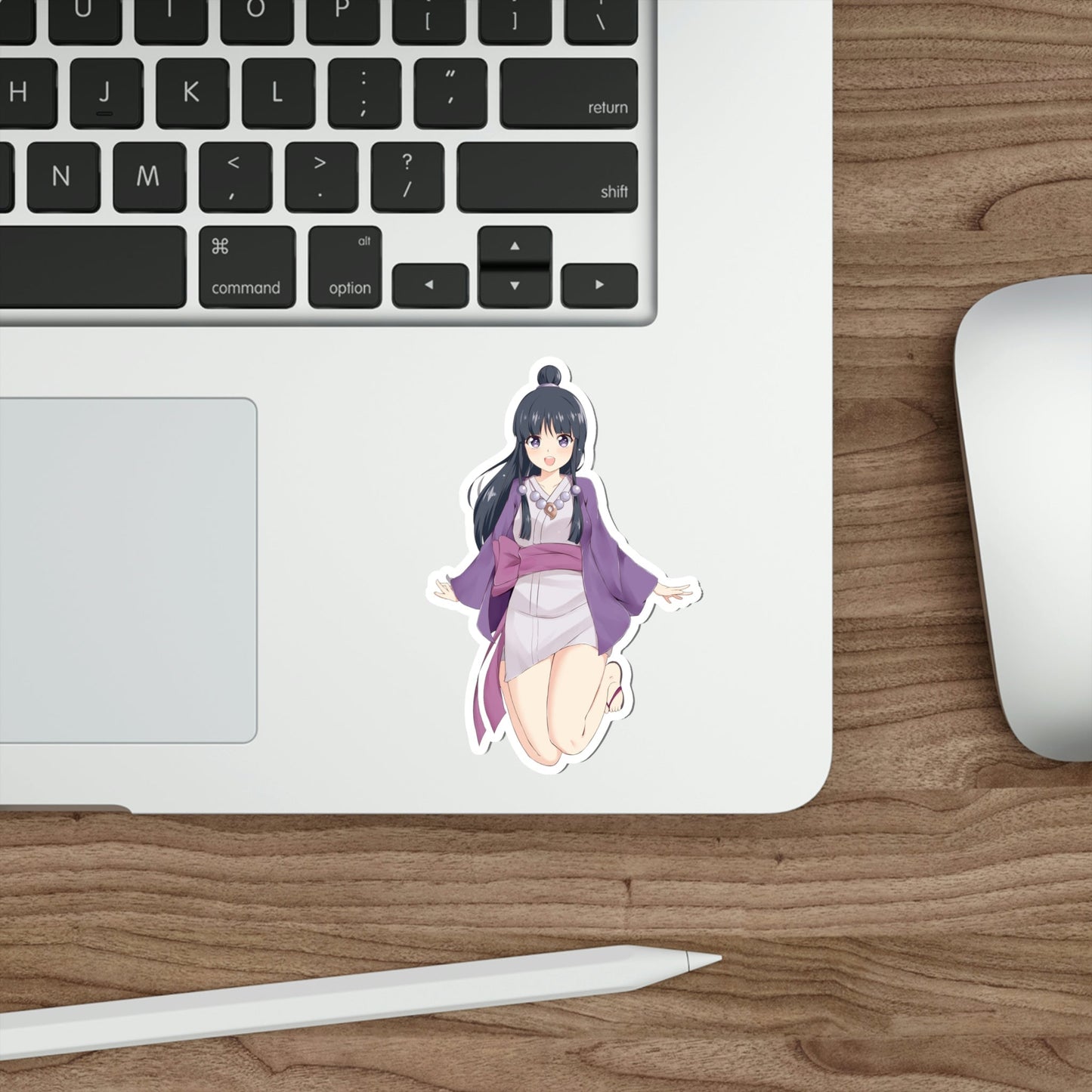 Ace Attorney Maya Fey Kawaii Waifu Waterproof Sticker - Weatherproof Vinyl Car Decal