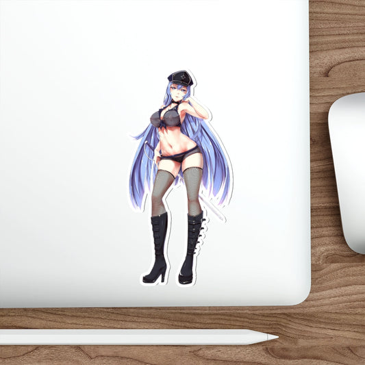 Akame Ga Kill Sexy General Esdeath Waterproof Sticker - Ecchi Vinyl Decal