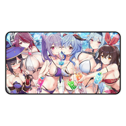 Genshin Impact Anime Mousepad Doujin - Desk Mat - Big Gaming Mouse Pad - Gamer Playmat