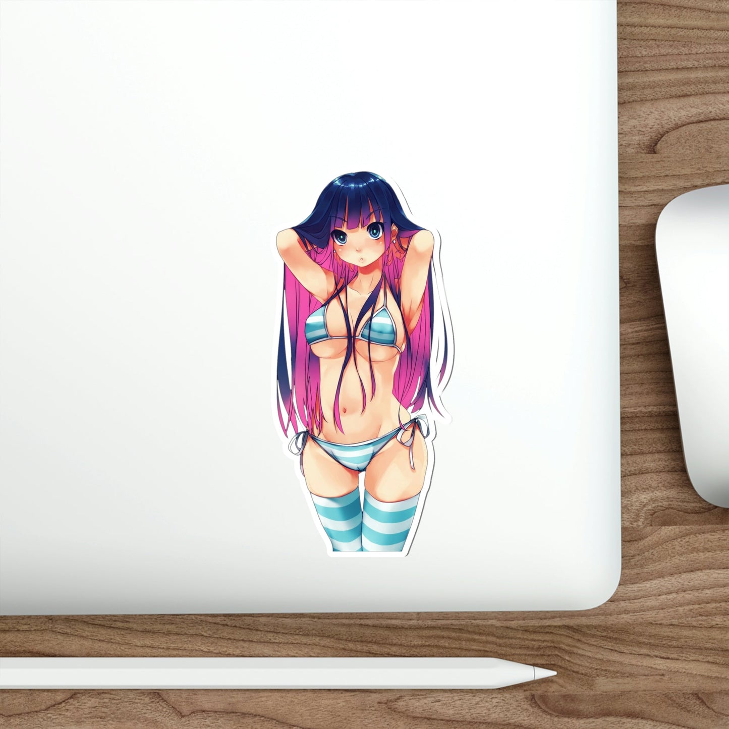 Sexy Bikini Stocking - Panty and Stocking with Garterbelt Waterproof Sticker - Weatherproof Vinyl Car Decal