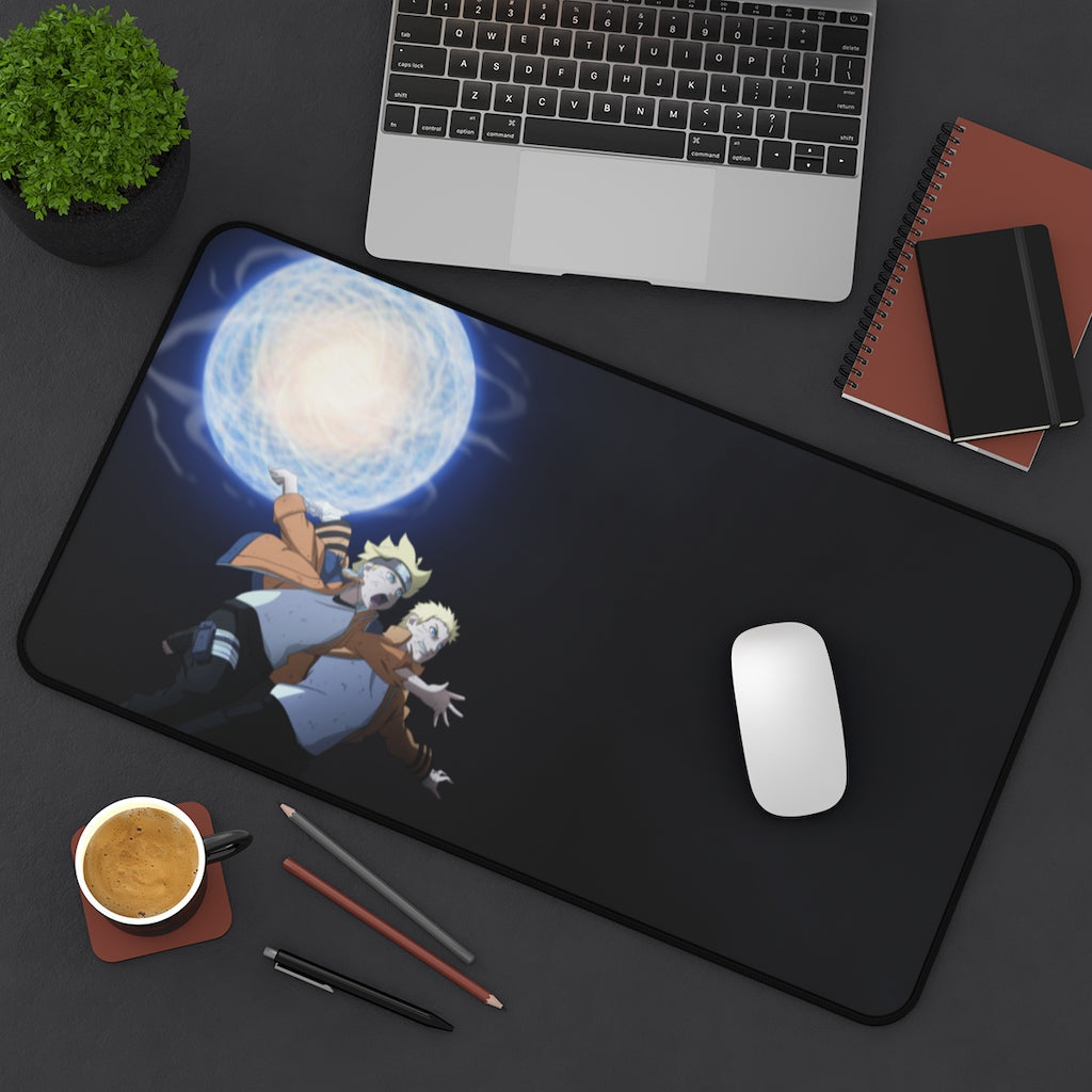 Naruto Anime Mouse Pad / Desk Mat - Father-Son Rasengan - The Mouse Pads Ninja Home Decor