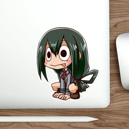 Chibi Asui Tsuyu My Hero Academia MHA Waterproof Sticker - Weatherproof Vinyl Car Decal