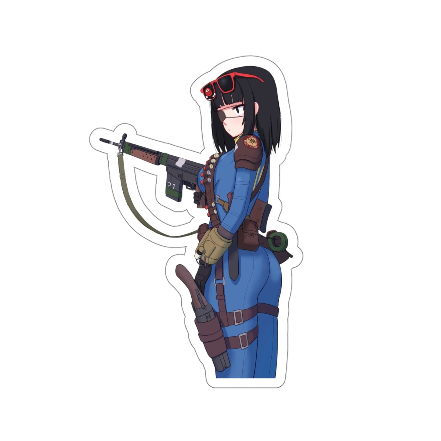 Fallout Sexy Vault Dweller Waifu Waterproof Sticker - Weatherproof Vinyl Car Decal