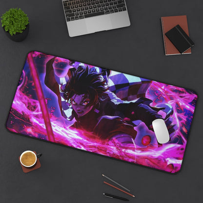 Demon Slayer Mouse pad Anime Large Desk Mat - Tanjirou - The Mouse Pads Ninja 31" × 15.5" Home Decor