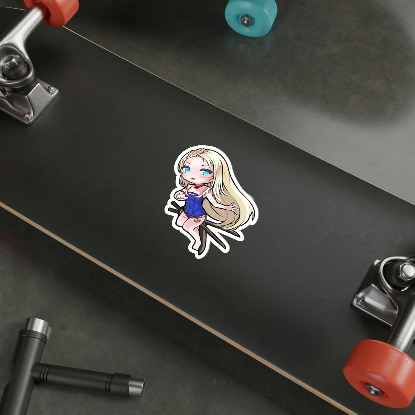 Lost Ark Katana Chibi Waifu Waterproof Sticker - Weatherproof Vinyl Car Decal