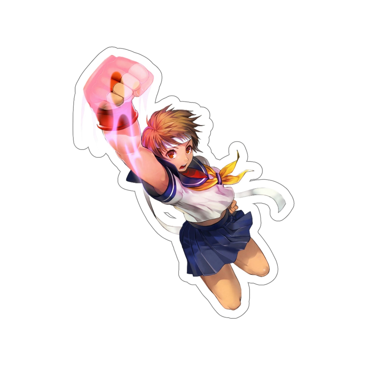 Shoryuken Sakura Street Fighter Waterproof Sticker - Weatherproof Vinyl Car Decal