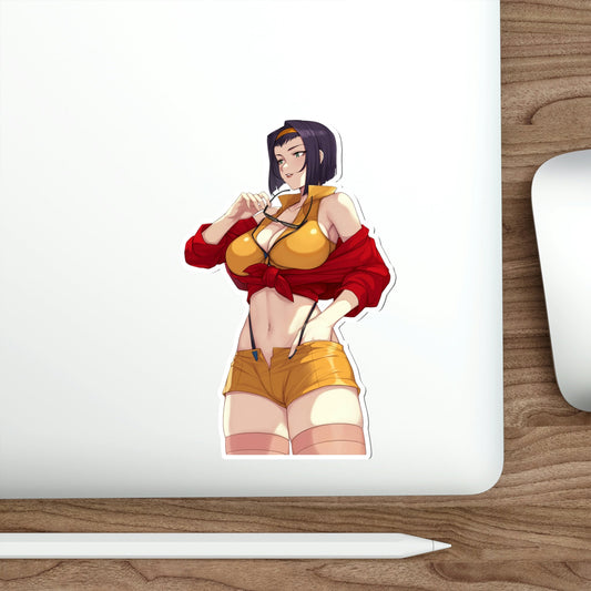 Sexy Faye Valentine Cowboy Bebop Waterproof Sticker - Weatherproof Vinyl Car Decal