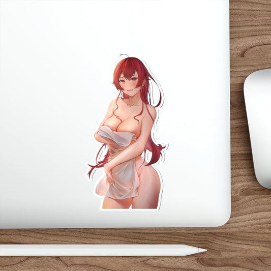 Mushoku Tensei Nude Towel Eris Boreat Greyrat Waterproof Sticker - Ecchi Vinyl Decal