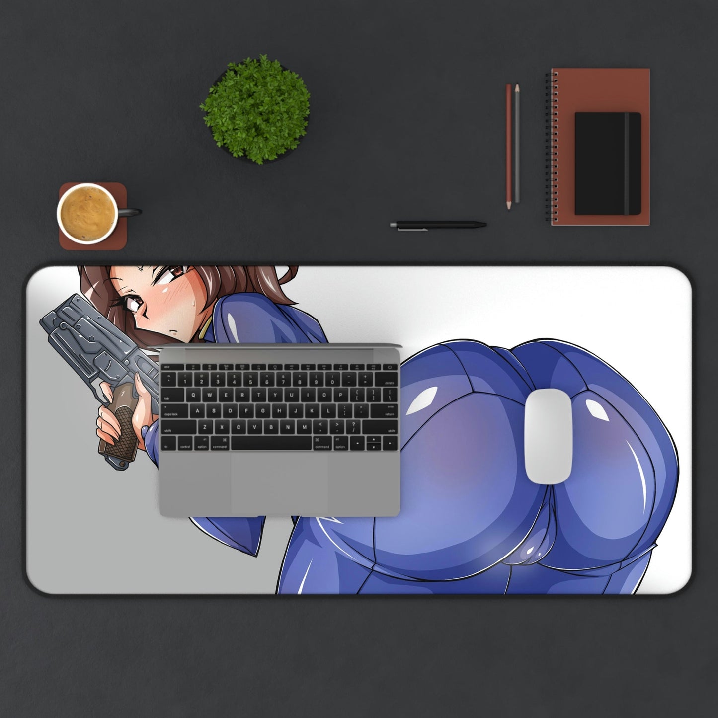 Fallout Anime Mousepad - Thick Vault Girl Large Desk Mat - Mouse Pad