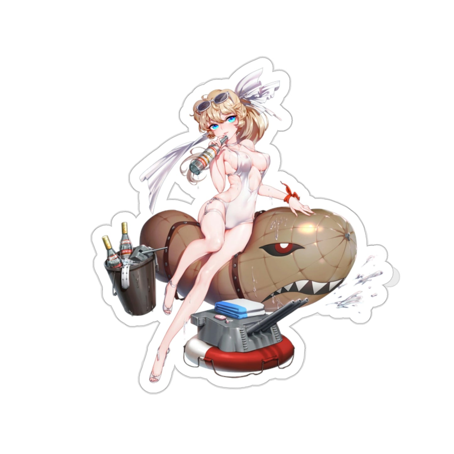 Sexy Waifu Kirov Command and Conquer Waterproof Sticker - Weatherproof Vinyl Car Decal