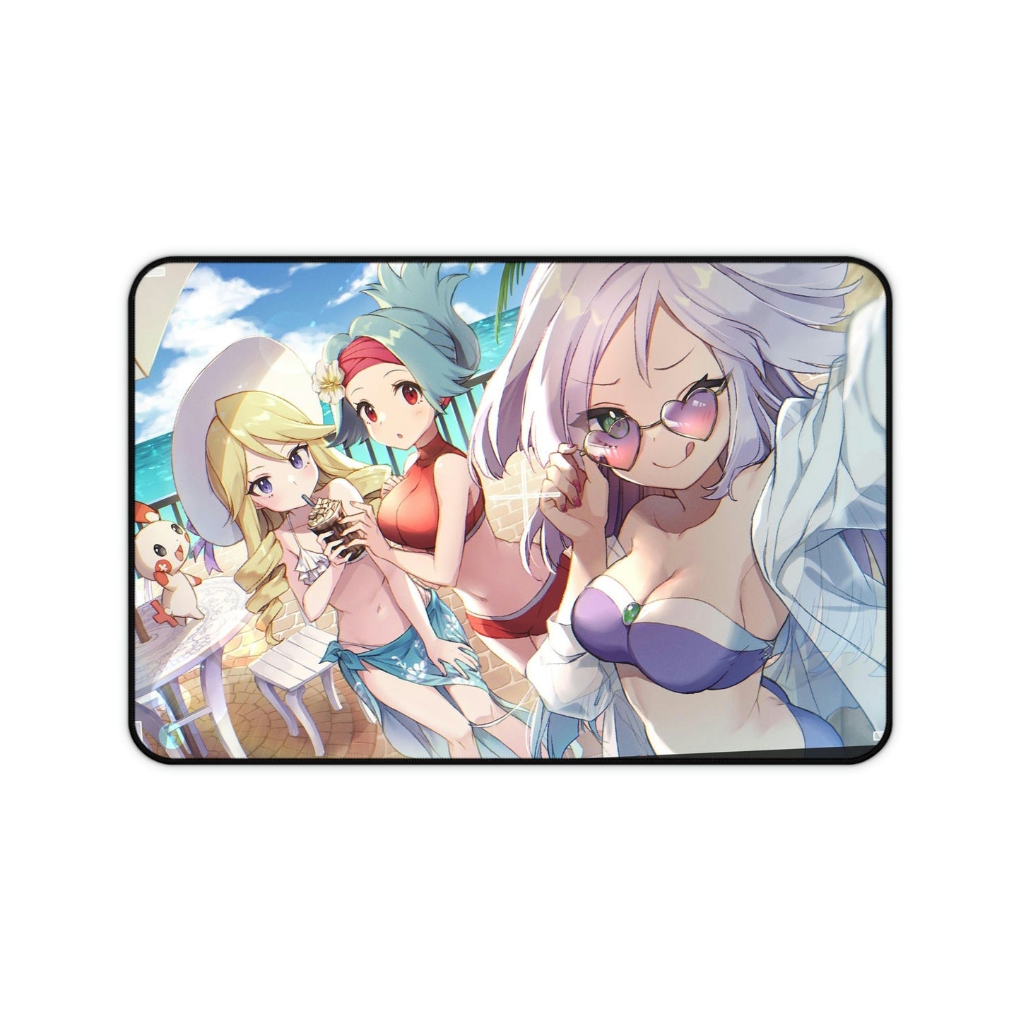 Pokemon Sexy Mousepad - Bikini Trainers Desk Mat - Ecchi Mouse Pad